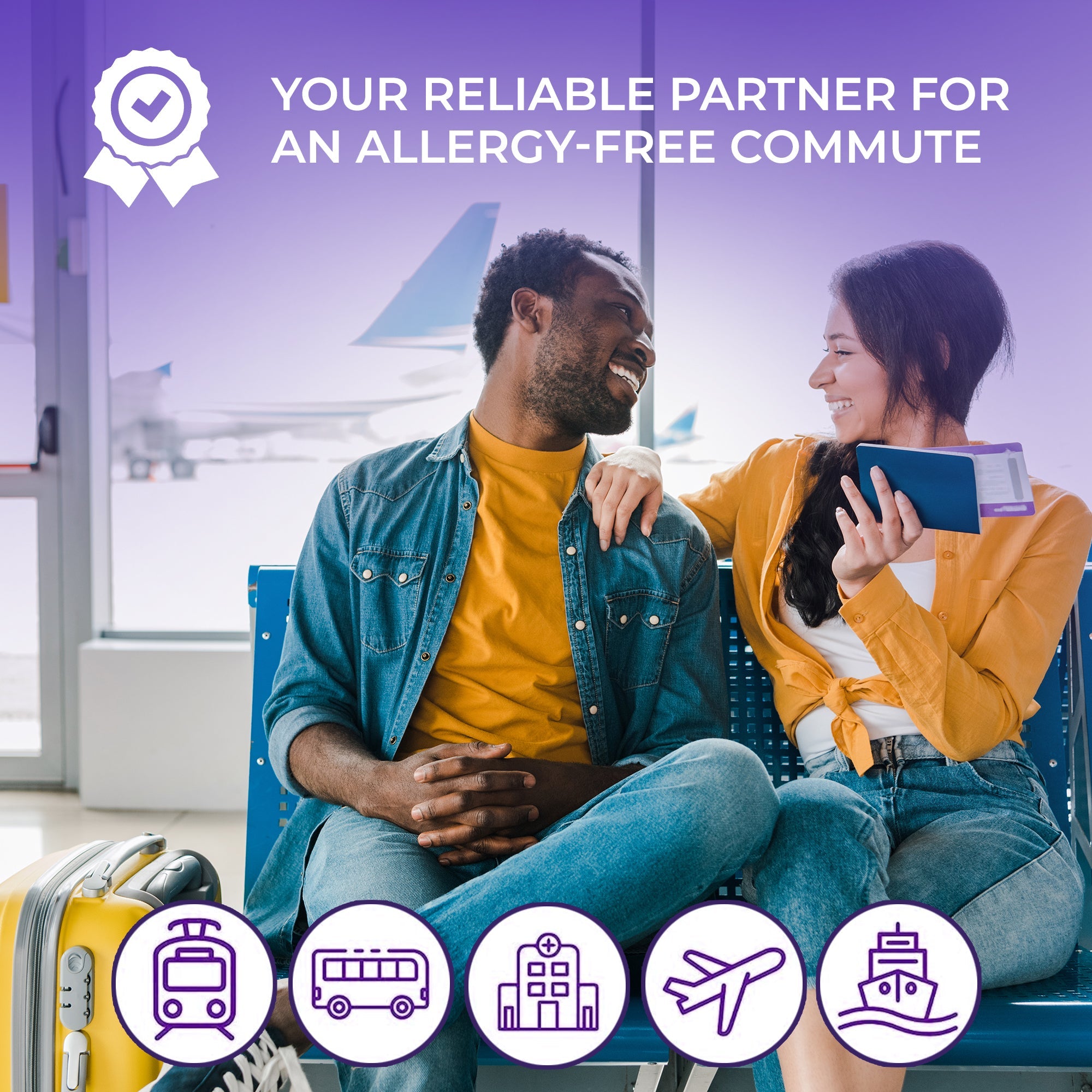 NasalGuard For Air Travelers - Airborne Particle Blocker, Unscented - 10g (Pack of 6)